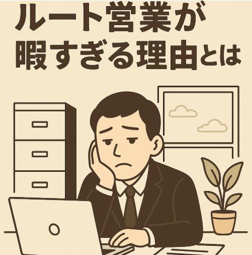 ルート営業が暇すぎる理由とは？暇な時間の活用法と将来への対策