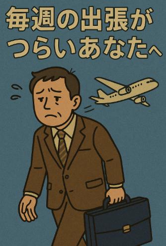 毎週の出張がつらいあなたへ。体と心を壊す前にできる対策と働き方の工夫