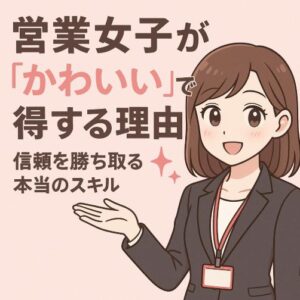 営業女子が“かわいい”で得する理由と、信頼を勝ち取る本当のスキル