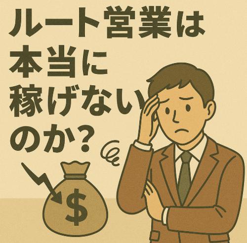ルート営業は本当に稼げないのか？年収の現実と収入を上げるための考え方