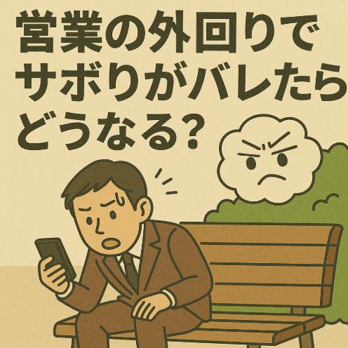 営業の外回りでサボりがバレたらどうなる？バレる原因と信頼回復のヒント