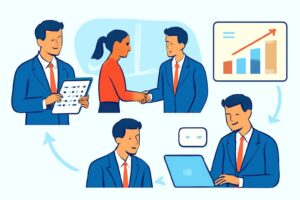 営業職の仕事内容と流れを徹底解説！未経験でもわかる一日の動きと成果を出すコツ