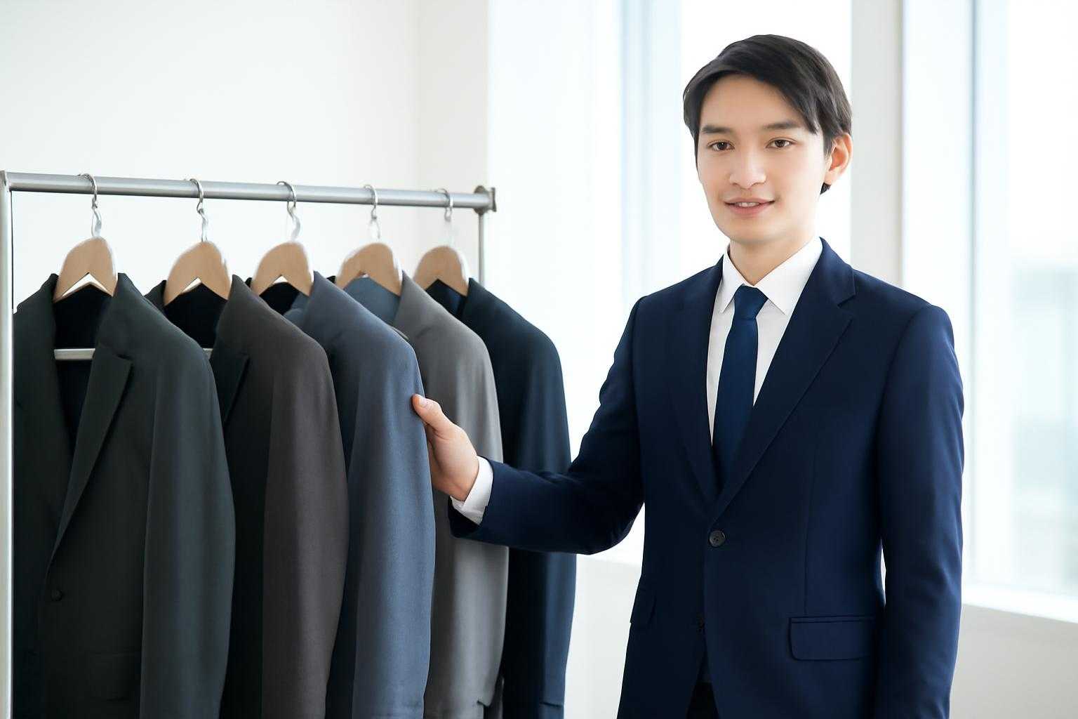 営業でスーツは何着必要?新入社員が知っておきたい、毎日清潔感を保つ着回しのコツと選び方