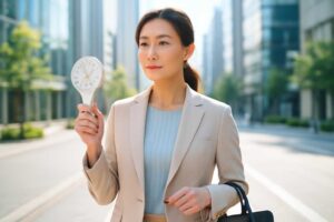営業の女性向け、夏のスーツ選びで失敗しない好印象を与える着こなしと暑さ対策完全ガイド